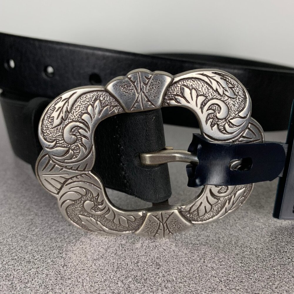 Polo by Ralph Lauren Black Belt with Silver Buckle